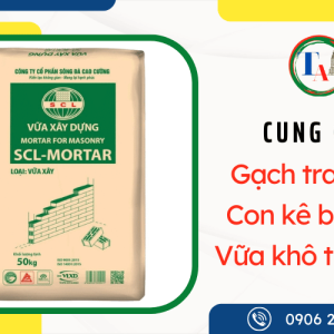Cung cấp con kê bê tông, gạch trang trí và vữa khô trộn sẵn chất lượng TPHCM
