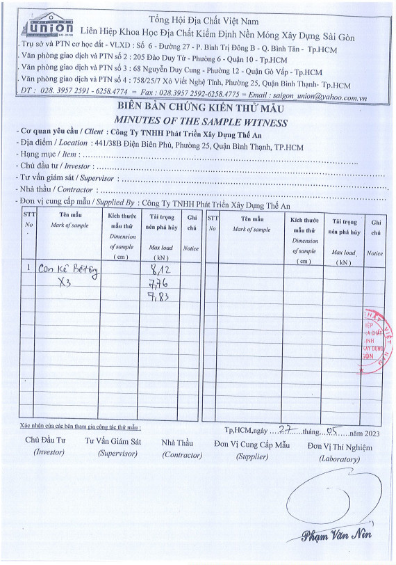 Vật Tư Xây Dựng Thế An