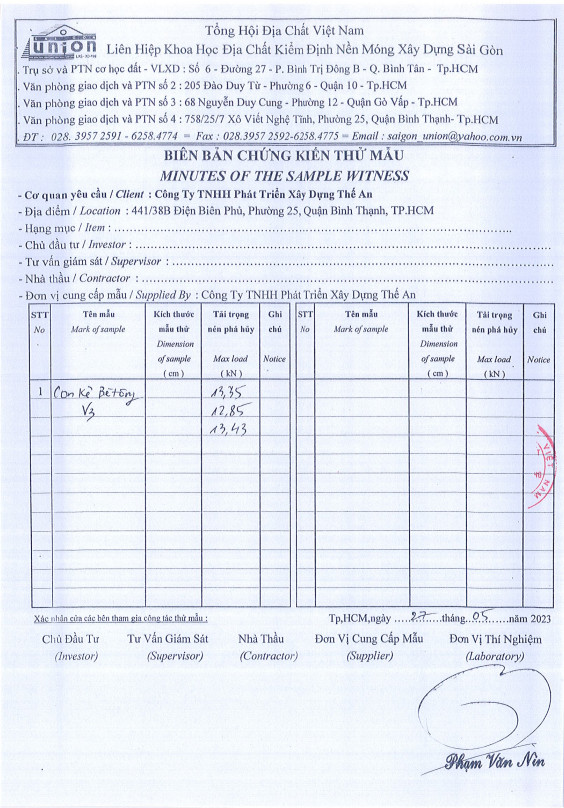 Vật Tư Xây Dựng Thế An